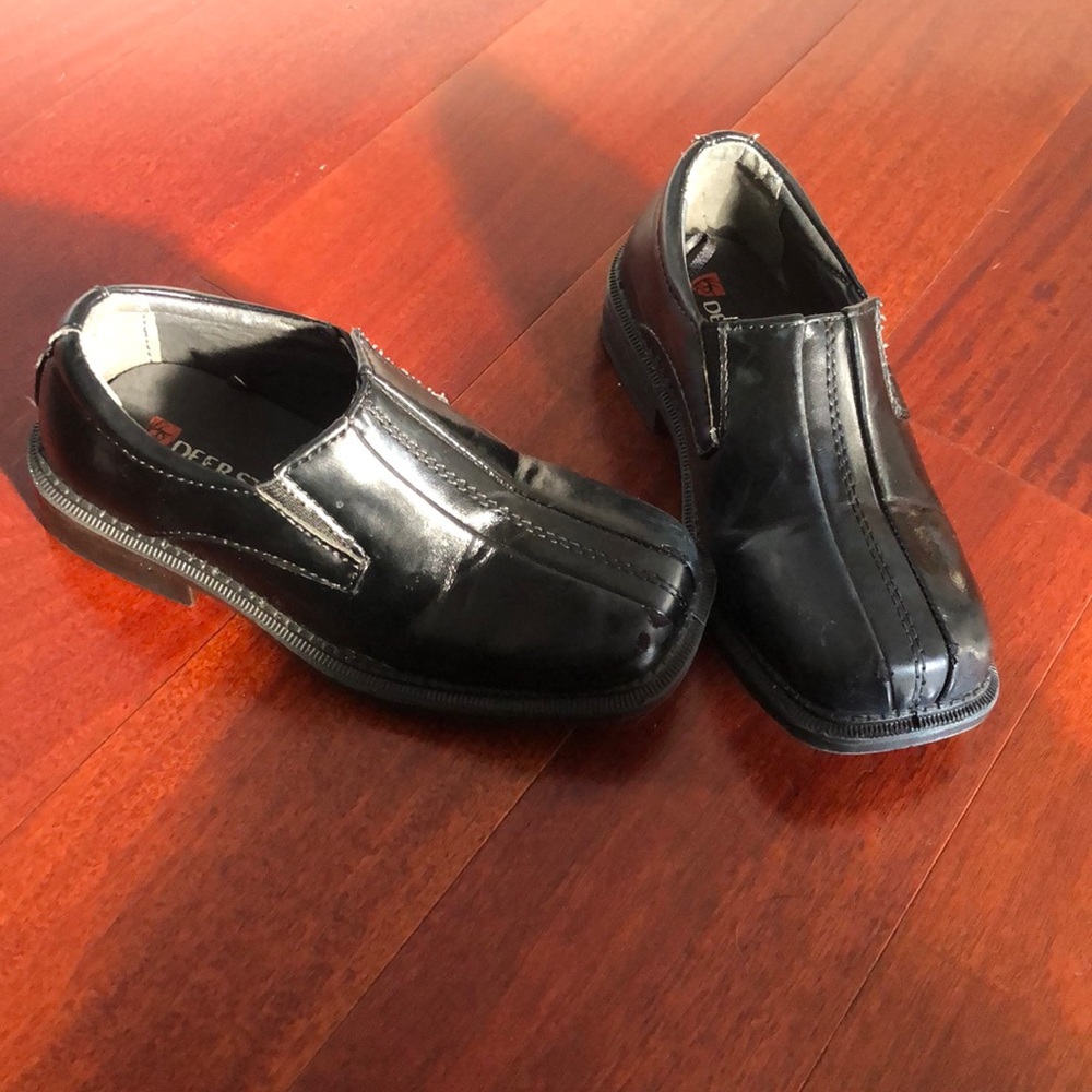 Boys black dress shoes toddler 9 formal sneakers